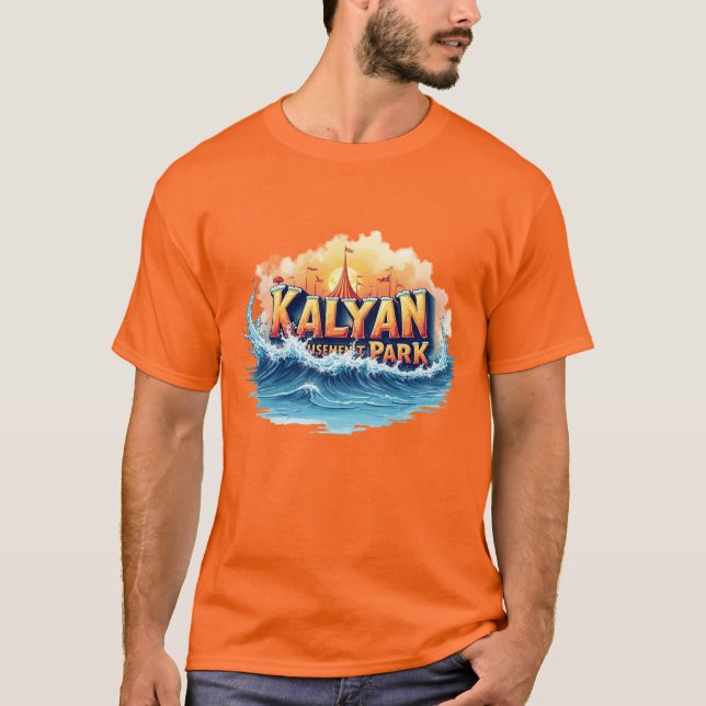 T-shirt Logo "Kalyan Amusement Park" - Conception dynamiqu (Devant)