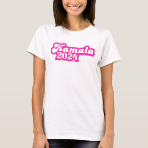 T-shirt Logo Kamala Harris girly Pink 2024