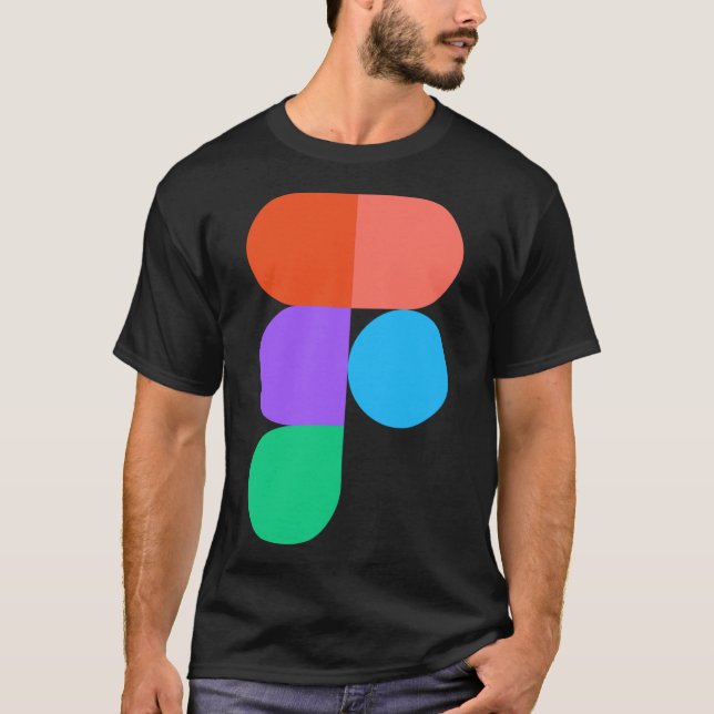T-shirt Logo Logo Logo Logo Icon Cadeau pour Figma Fan Cla (Devant)