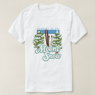 T-shirt Logo Mount Snow Vermont Ski.