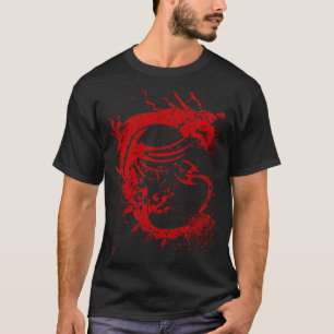 T-shirt Logo Msi Tee - shirts Graphiques Pour Hommes - Vin