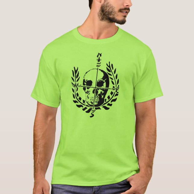 T-shirt Logo nautique T de crâne (Devant)