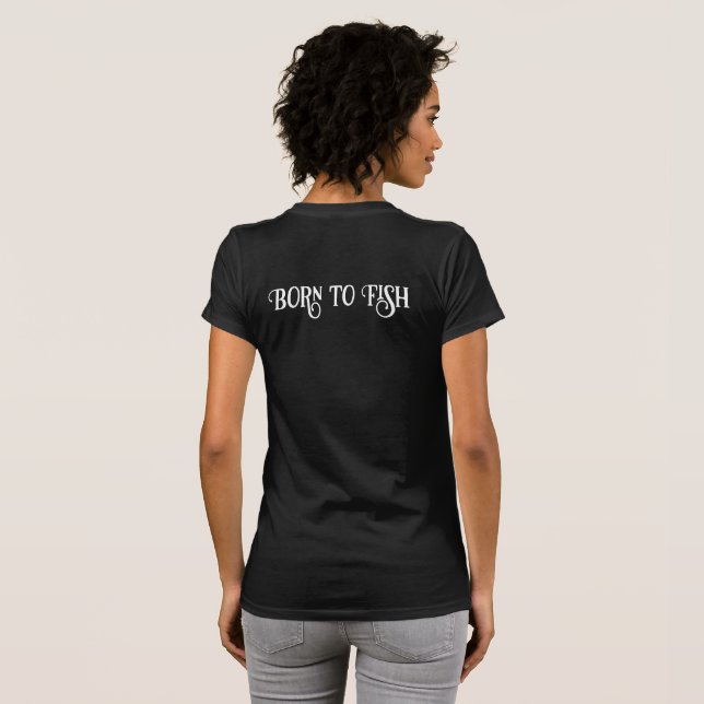 T-shirt Logo Né pour pêcher Dri Fit Pêche (Dos entier)