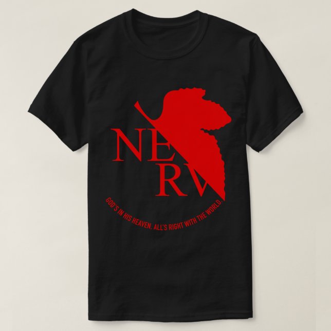 T-shirt Logo Nerv (Neon Genesis Evangelion) Classique T-Sh (Design devant)
