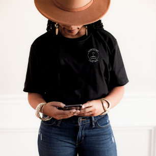 T-shirt Logo noir Ajouter QR Promotional Company