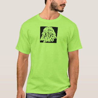 T-shirt logo noir de meule de foin
