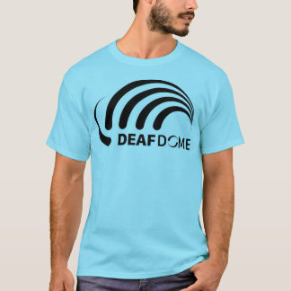 T-shirt logo noir du tee-shirt Deaf Dome