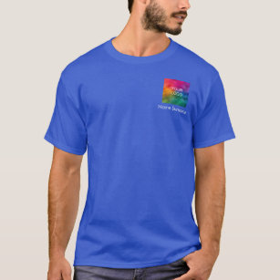 T-shirt Logo Nom de l'employé Deep Royal Blue Hommes