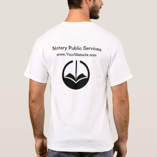 T-shirt Logo Notaire Public Business Logo Shirts de travai