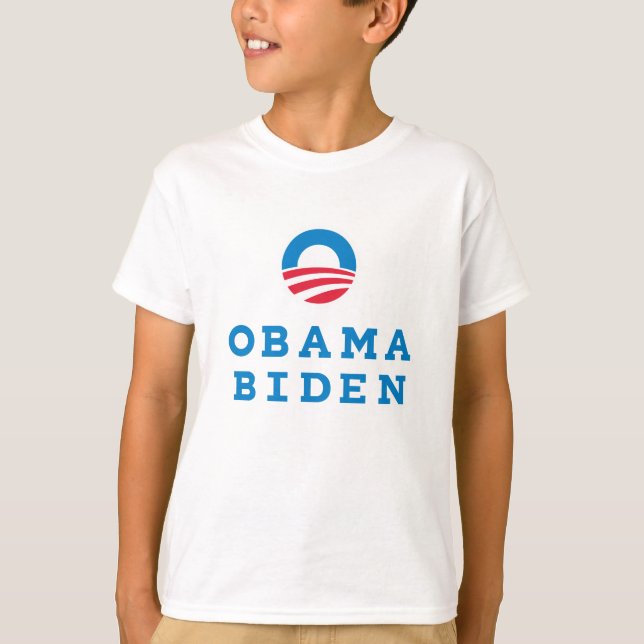 T-shirt Logo "O" d'Obama vertical (couleur) (Devant)