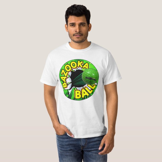 T-shirt Logo officiel de Bazooka Ball Crest (Devant entier)