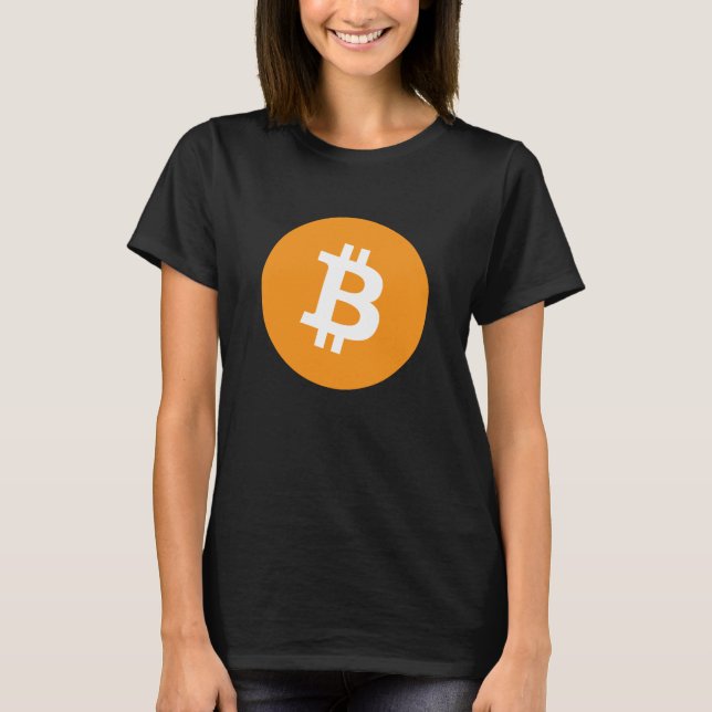 T-shirt Logo original Express® Bitcoin Black W (Devant)