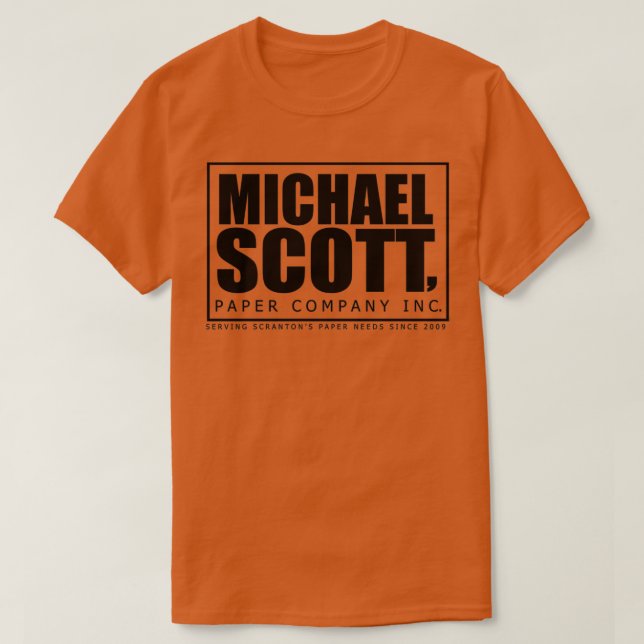 T-shirt Logo papier du bureau Michael Scott (Design devant)