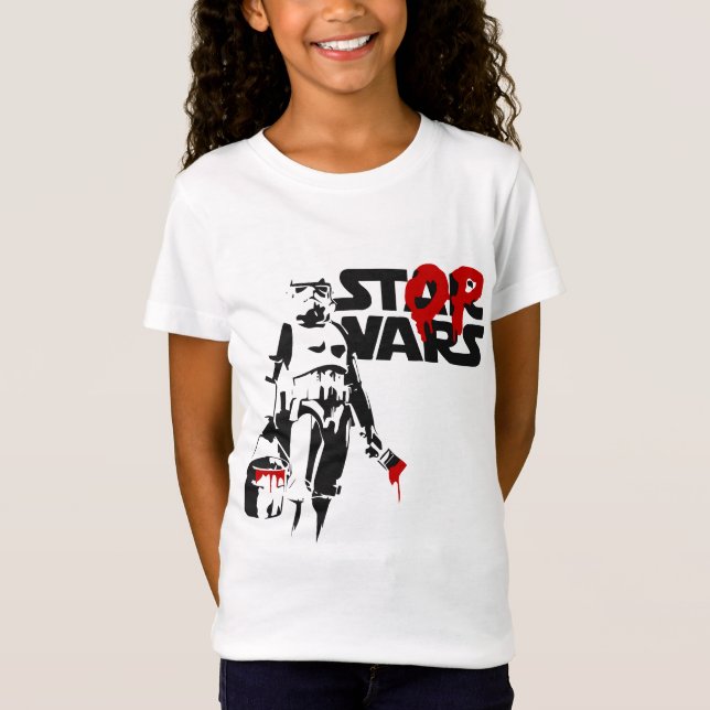 T-Shirt Logo Parodie Stop Wars (Devant)
