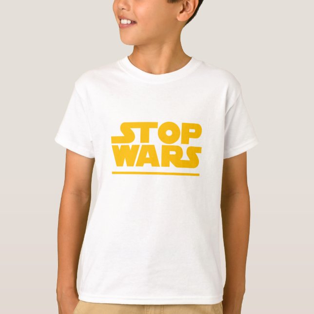 T-shirt Logo Parodie Stop Wars (Devant)