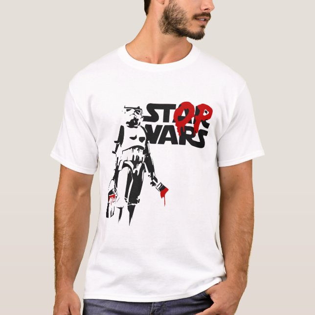 T-shirt Logo Parodie Stop Wars (Devant)