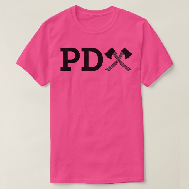T-shirt Logo PDAxe noir (Design devant)