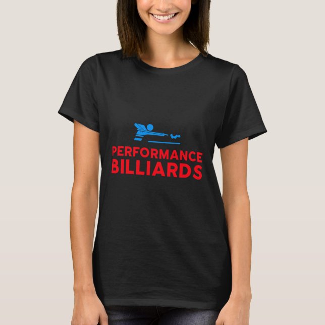 T-shirt Logo Performance Billiards - Pool Player (Devant)