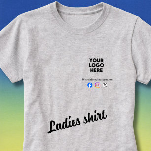 T-shirt Logo personnalisé et entreprise de médias sociaux 