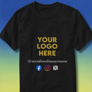 T-shirt Logo personnalisé et entreprise de médias sociaux
