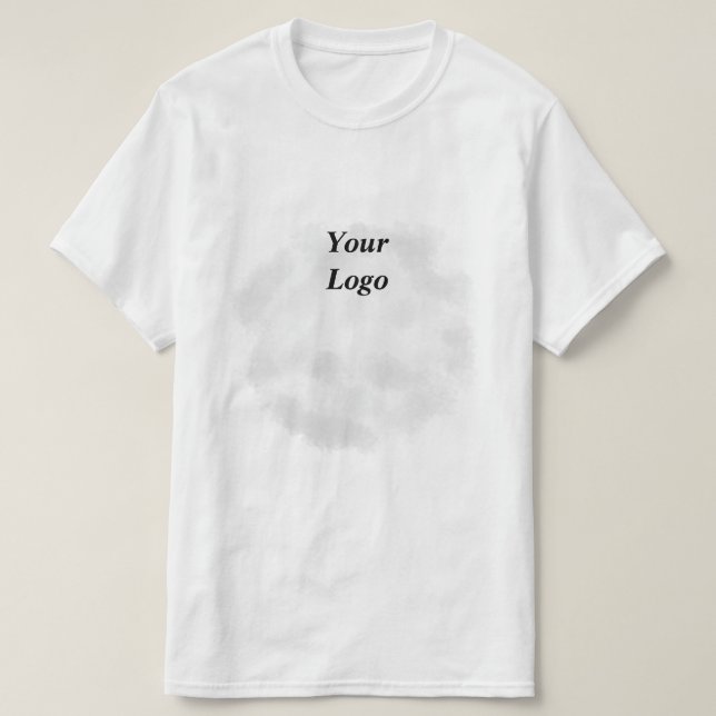 T-shirt Logo personnalisé simple et élégant ici société (Design devant)