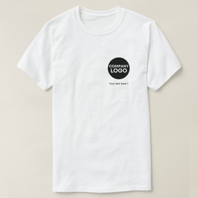 T-shirt Logo personnalisé simple et promotion de texte (Design devant)