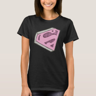 T-shirt Logo Pink Croquetée Supergirl