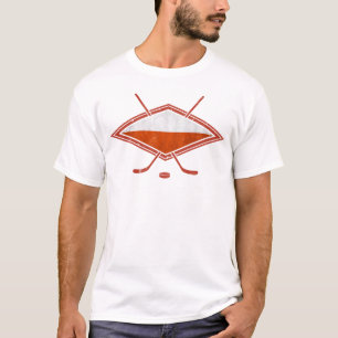 T-shirt Logo polonais de drapeau de hockey sur glace