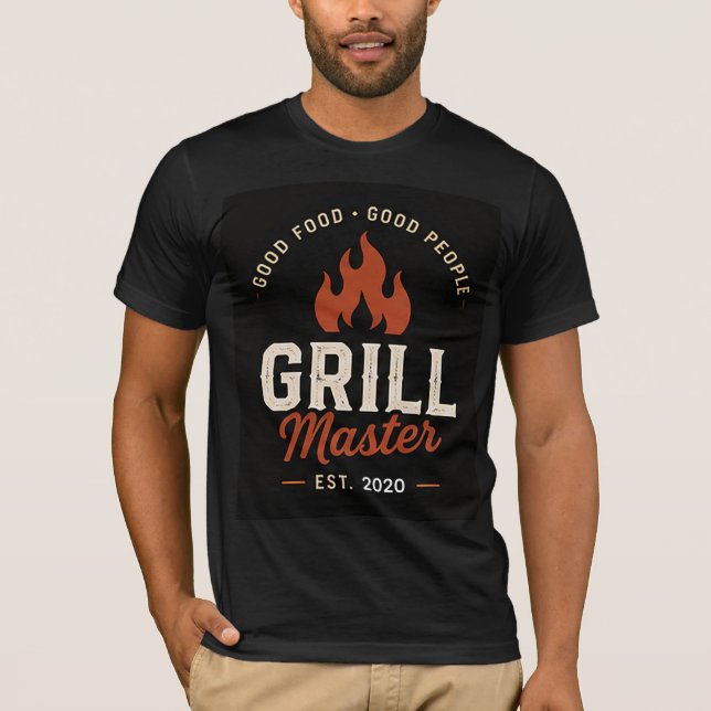 T-shirt 🔥 Logo pour l'équipe de cuisine du Grill Master B (Devant)