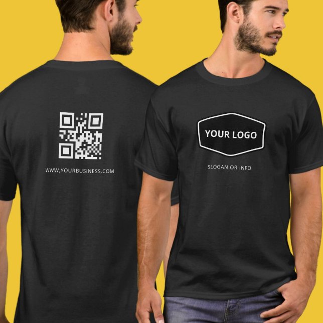 T-shirt Logo professionnel personnalisé et promotionnel QR (Créateur téléchargé)