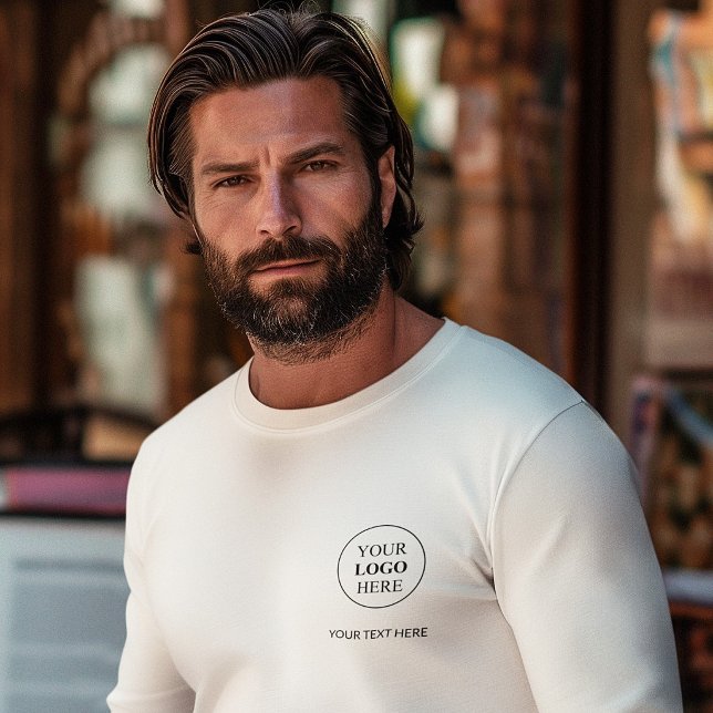 T-shirt Logo Promotionnel Personnalisé – Aucune Commande M (Créateur téléchargé)