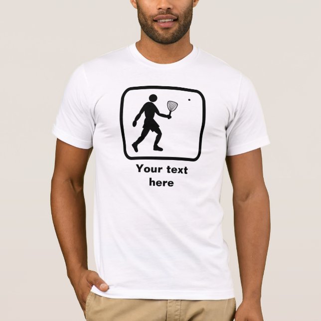 T-shirt Logo Racquetball — Personnalisable (Devant)