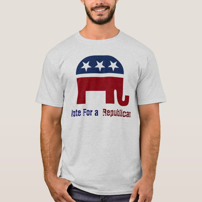 T-shirt Logo républicain d'éléphant (Devant)