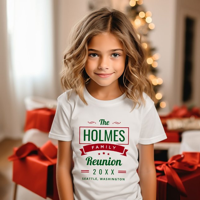 T-shirt Logo Retro Moderne Famille Reunion (Créateur téléchargé)