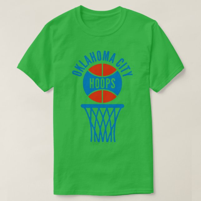 T-shirt Logo Retro Oklahoma City Hoops (Design devant)
