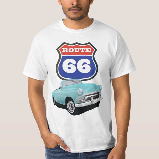 T-shirt Logo rétro Route 66 (Devant)