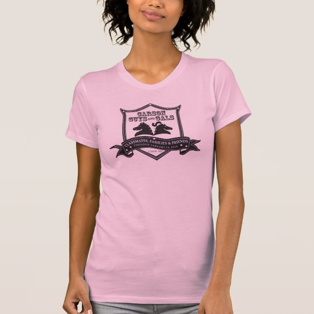 T-shirt Logo rose de noir de réservoir de CGAG-Womens (Devant)