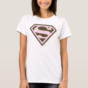 T-shirt Logo rose et Brown de Supergirl