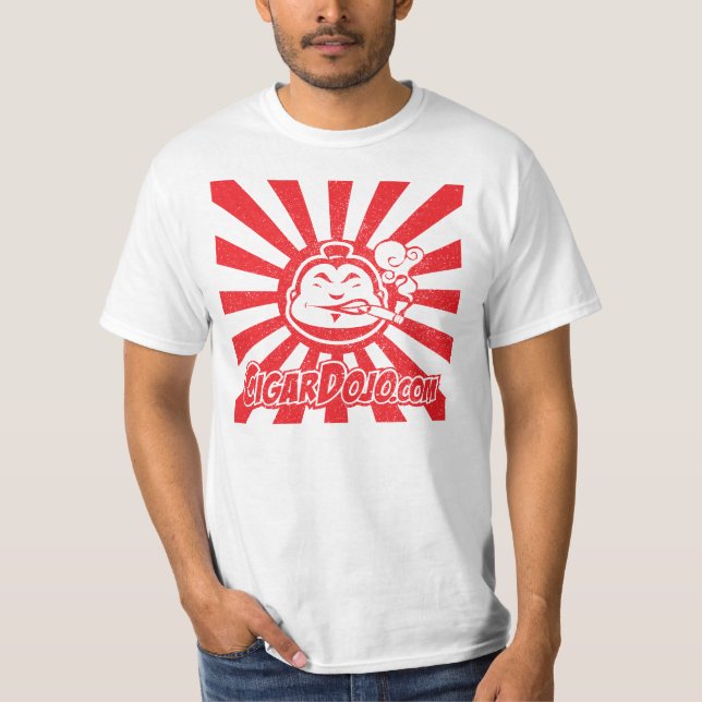 T-shirt Logo rouge de Dojo de cigare (Devant)