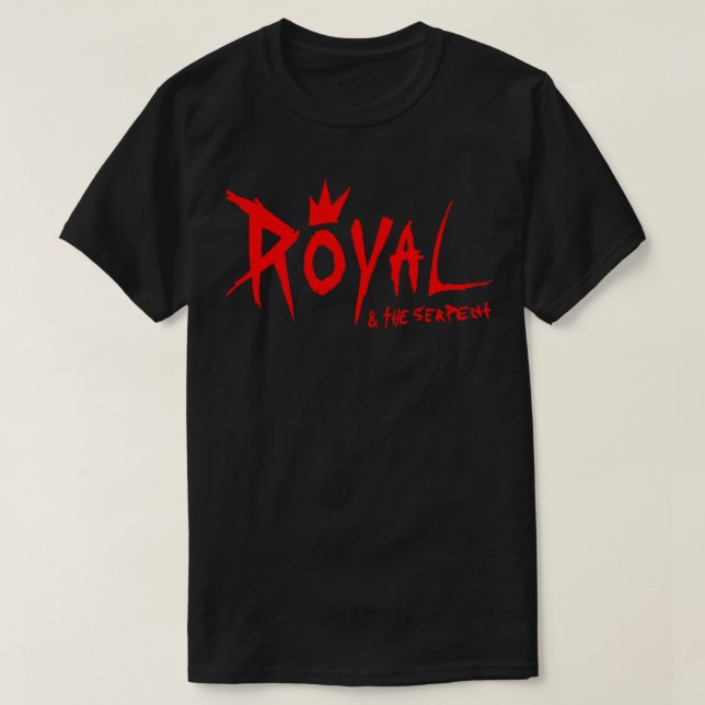 T-shirt logo rouge royal &amp; auteur-compositeur chanteur (Design devant)