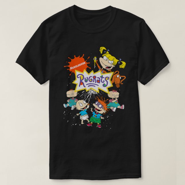 T-shirt Logo Rugrats Avec Logo Nick Et Caractères Rugrats (Design devant)