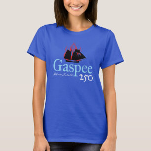 T-shirt Logo rustique DAR Gaspee250 sur Blue