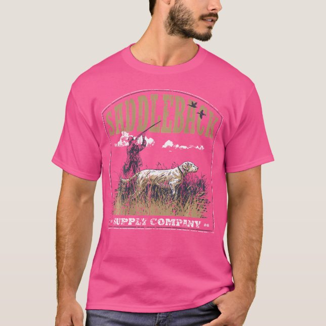 T-shirt Logo Saddleback Chien de Chasse Labrador (Devant)