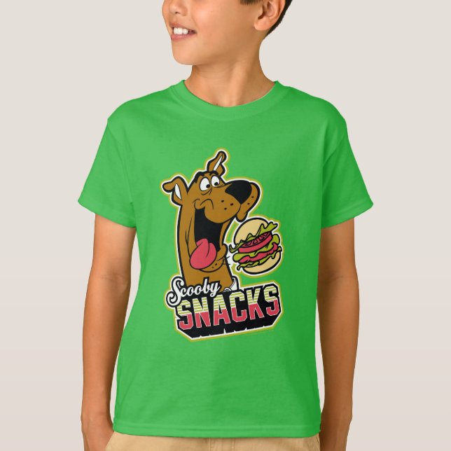 T-shirt Logo Scooby-Doo "Scooby Snacks" (Devant)