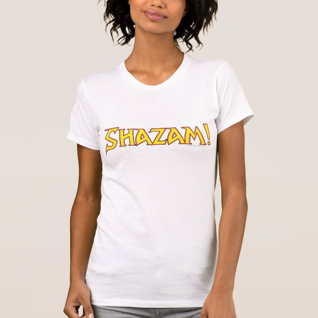 T-shirt Logo Shazam Jaune/Rouge (Devant)