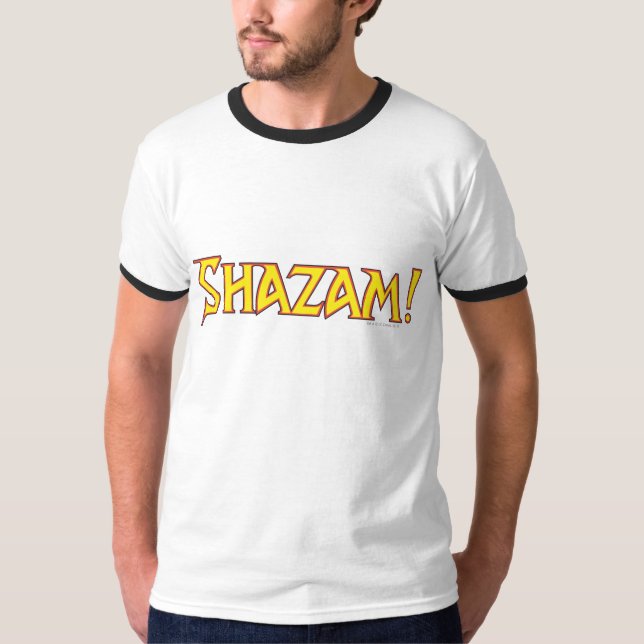 T-shirt Logo Shazam Jaune/Rouge (Devant)