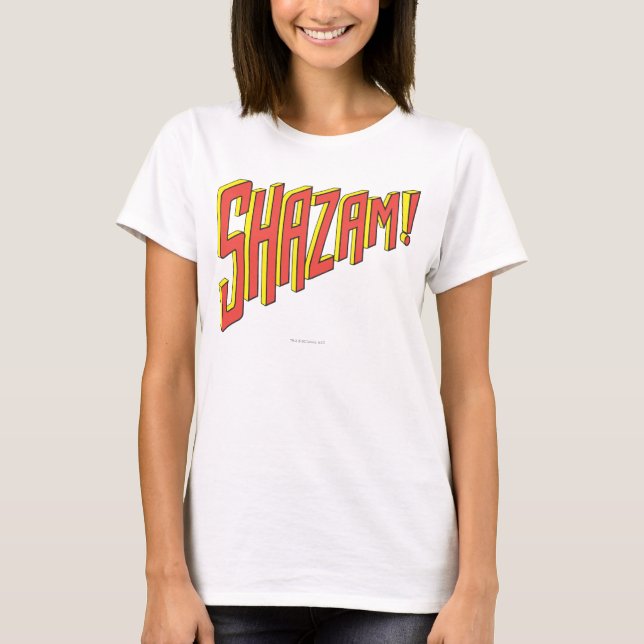 T-shirt Logo Shazam Rouge/Jaune (Devant)