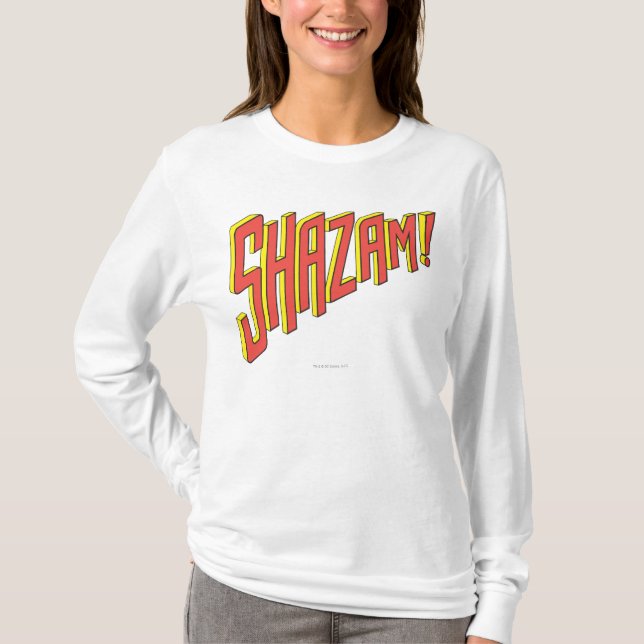 T-shirt Logo Shazam Rouge/Jaune (Devant)