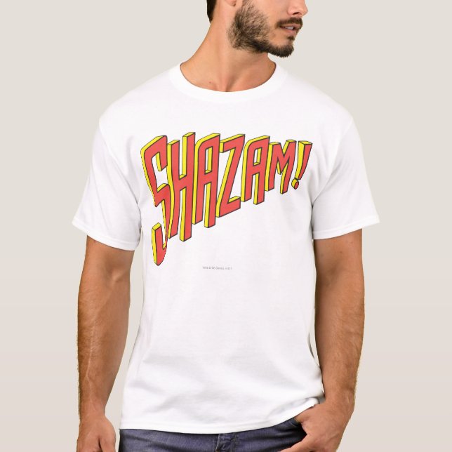 T-shirt Logo Shazam Rouge/Jaune (Devant)
