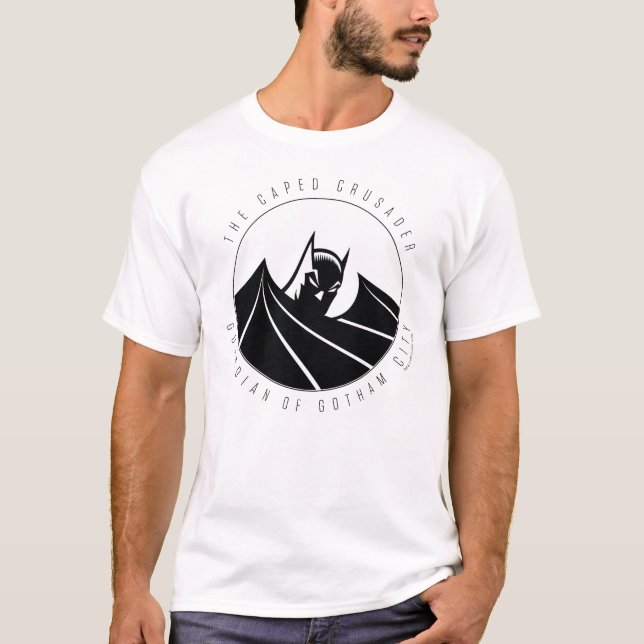 T-shirt Logo Silhouette Batman "Caped Crusader" (Devant)